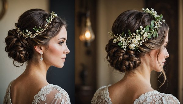 Chignon mariée bohème : élégance décontractée pour un grand jour